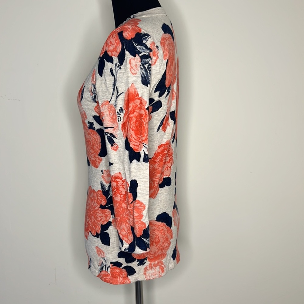 INC INTERNATIONAL CONCEPTS Embellished Floral Top S - Picture 5 of 7